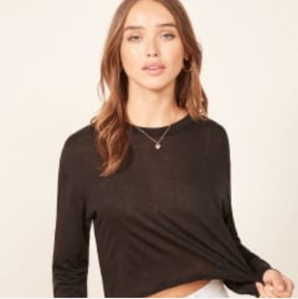Reformation Chloe Cropped Long Sleeve
